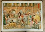 Schoolplaat / Karel den Groten / 83 x 110 / Karton, Antiek en Kunst, Antiek | Schoolplaten, Ophalen, Geschiedenis
