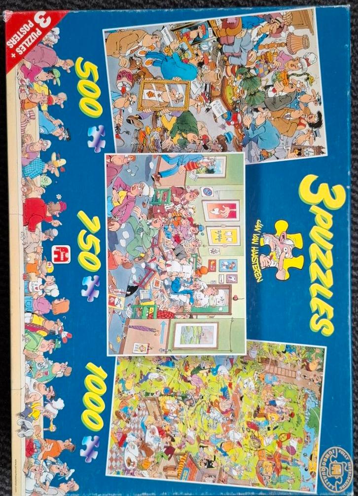 Jan van Haasteren puzzels, Hobby en Vrije tijd, Denksport en Puzzels, Zo goed als nieuw, 500 t/m 1500 stukjes, Ophalen