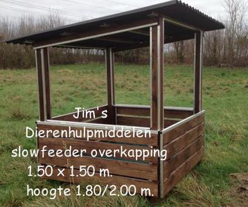 Slowfeeder overkapping (hooihuisje, hooiruif) beschikbaar voor biedingen