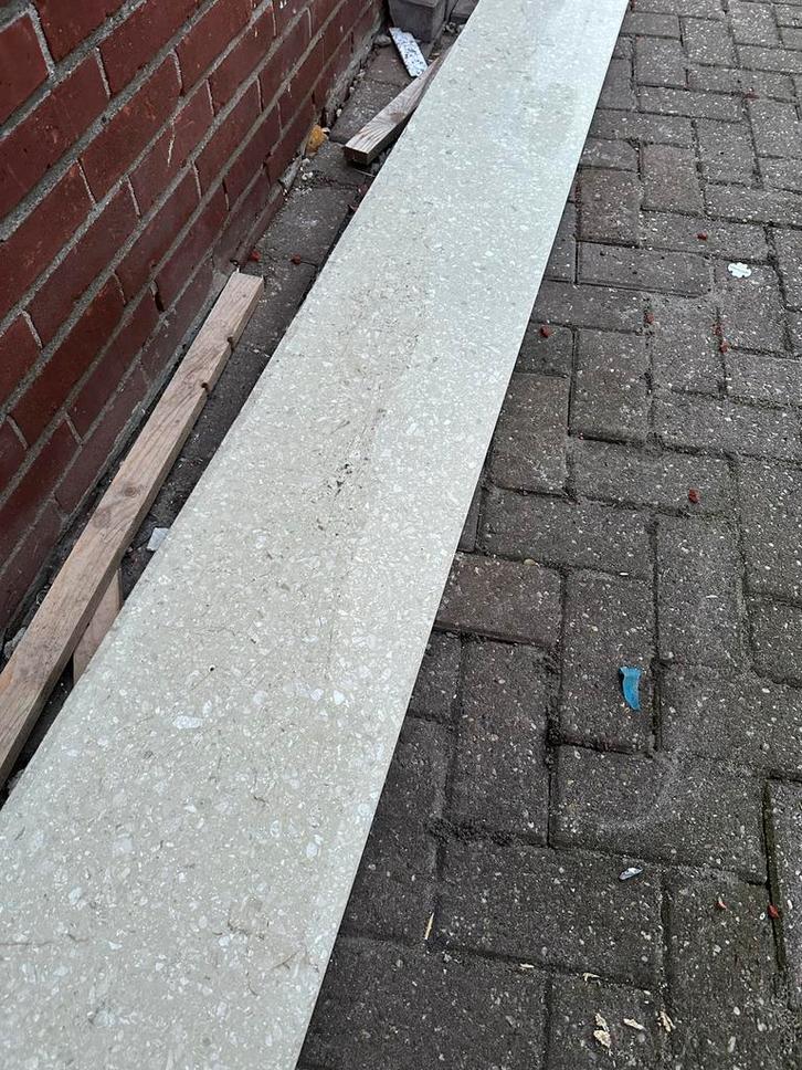 Natuursteen Blad - Werkblad / Vensterbank, Doe-het-zelf en Verbouw, Platen en Panelen, Gebruikt, Overige materialen, 20 tot 50 mm