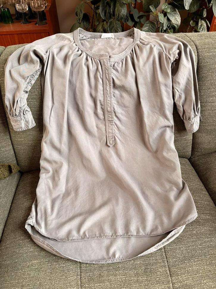 Tuniek Ruby Tuesday 100% tencell lichtgrijs maat 3 (40/42), Kleding | Dames, Blouses en Tunieken, Zo goed als nieuw, Maat 38/40 (M)