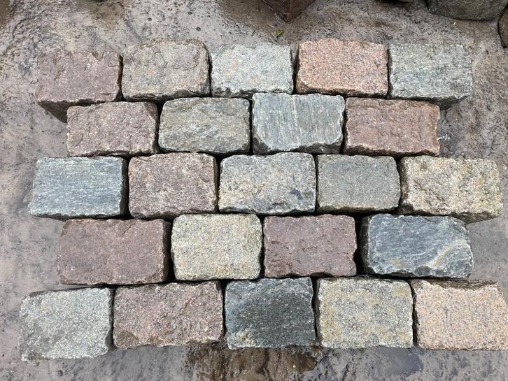 Partij Zweeds Graniet, Genuanceerd, V39, Tuin en Terras, Tegels en Klinkers, Gebruikt, Overige typen, Natuursteen, 10 m² of meer