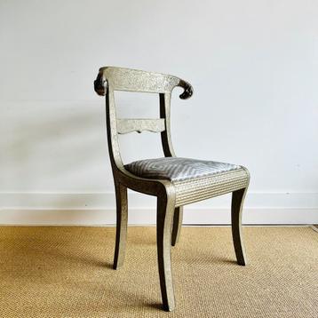 Anglo Indian silver foil rams head stoel zilver vintage beschikbaar voor biedingen