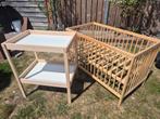 Babybedje en  commode, Ophalen, Zo goed als nieuw, Minder dan 140 cm, Matras