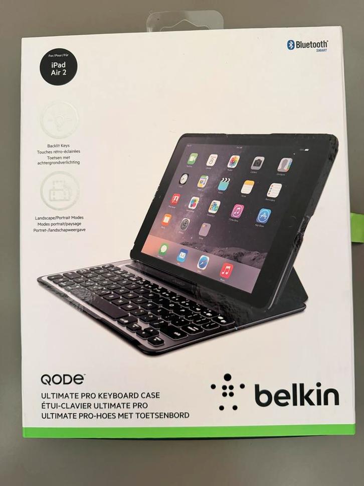 Belkin QODE Ultimate Pro iPad Toetsenbord Case, Computers en Software, Apple iPads, Nieuw, Apple iPad Air, Zwart, Ophalen
