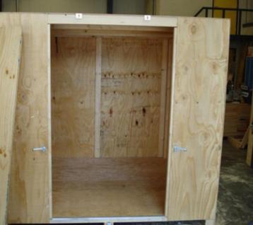 Te koop: opslagunits van hout (boedelopslagunit) #opslagbox beschikbaar voor biedingen