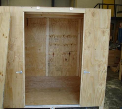 Te koop: opslagunits van hout (boedelopslagunit) #opslagbox, Huis en Inrichting, Kasten | Overige, Gebruikt, Ophalen