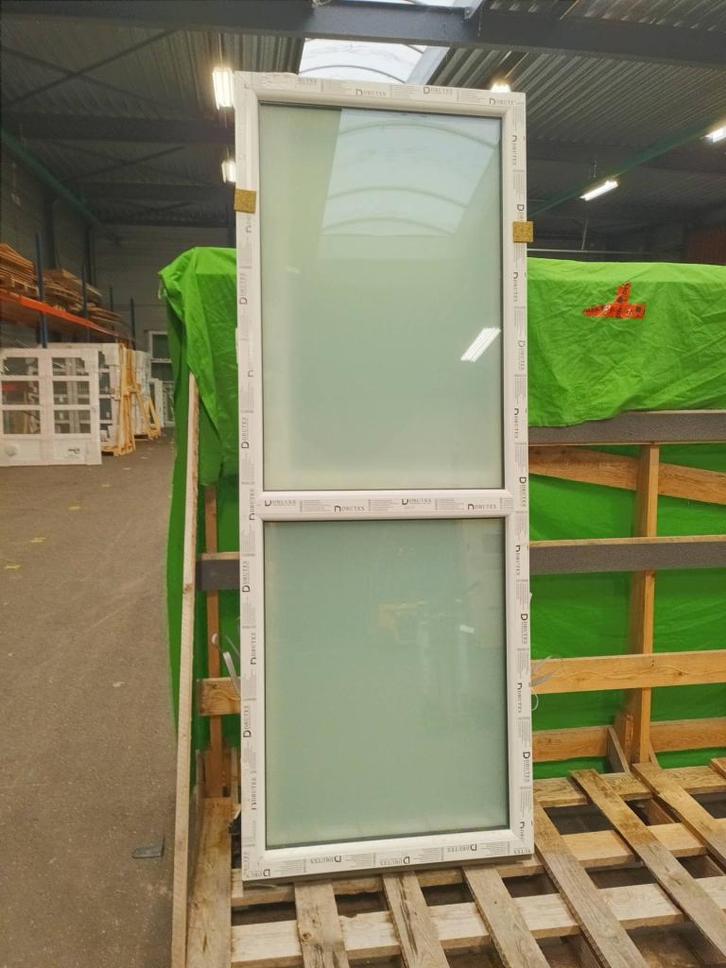 Kunststof Vast kozijn  b87 x h230 cm Wit  -2403-, Doe-het-zelf en Verbouw, Kozijnen en Schuifpuien, Nieuw, Raamkozijn, Kunststof