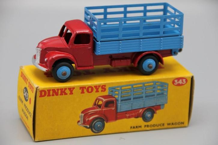 Dinky Toys Dodge Farm Produce Wagon # 343, Hobby en Vrije tijd, Modelauto's | 1:43, Zo goed als nieuw, Bus of Vrachtwagen, Dinky Toys
