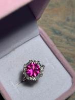935 zilveren moisanite ring, Ophalen of Verzenden, Zo goed als nieuw, 17 tot 18, Dame