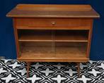 Vintage Mid Century Vitrinekast, Ophalen, Gebruikt, Glas, 50 tot 100 cm