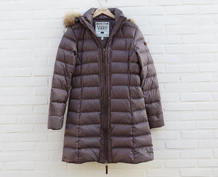 Moscow lange dons damesjas • XL • titaniumgrijs, Kleding | Dames, Jassen | Winter, Zo goed als nieuw, Maat 46/48 (XL) of groter