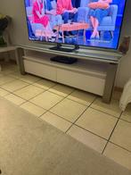 Moderne TV Meubel met Glazen Top, Ophalen, Gebruikt, 150 tot 200 cm, Glas