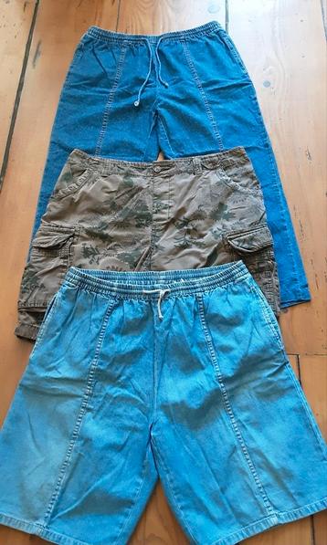 1x lang  2x short knielengte. Spijkerbroek jeans XL comfort beschikbaar voor biedingen