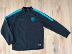 Nike FCB Barcelona windjack regenjack sportjas jas zwart 152, Ophalen of Verzenden, Zo goed als nieuw, Nike, Jongen