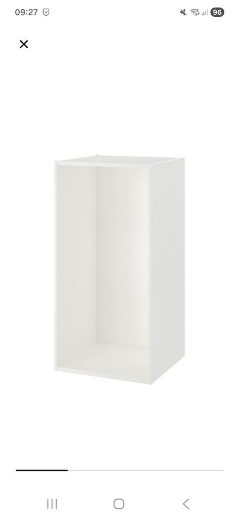 Ikea platsa met 2 planken zwart gemaakt, Huis en Inrichting, Kasten | Overige, Zo goed als nieuw, Ophalen