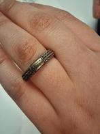 Buddha to buddha ring  dames maat 17, Ophalen of Verzenden, 17 tot 18, Dame of Heer, Zilver