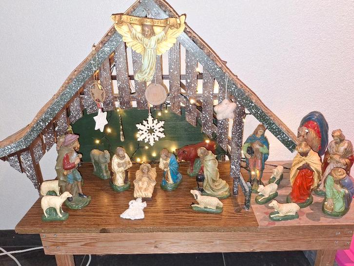 Kerststal groot, Diversen, Kerst, Gebruikt, Ophalen of Verzenden
