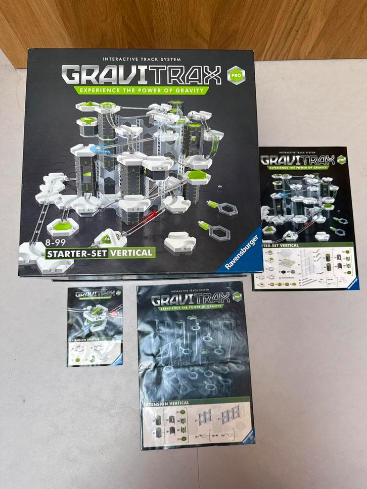 Gravitrax Vertical Starterset + 2 Uitbreidingen, Kinderen en Baby's, Speelgoed | Bouwstenen, Zo goed als nieuw, Overige merken