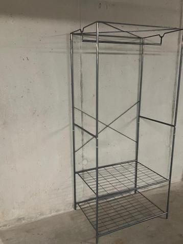 Metalen kledingrek - hoog 179 cm beschikbaar voor biedingen
