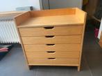 Houten Ladekast met 5 Laden, Ophalen, Gebruikt, 5 laden of meer, 50 tot 100 cm