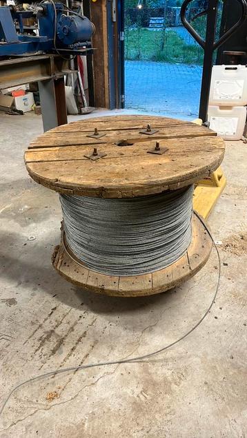 Staaldraad/staalkabel/kabel rond 5 mm 