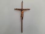 schitterende antieke crucifix kruis koper, Antiek en Kunst, Ophalen of Verzenden