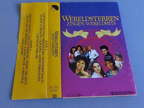 WERELDSTERREN ZINGEN WERELDHITS (CASSETTEBANDJE), Cd's en Dvd's, Cassettebandjes, Zo goed als nieuw, Origineel, Verzamelalbums