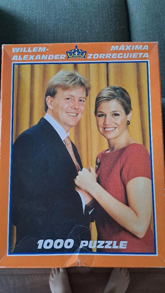 Puzzel Willem-Alexander en Maxima, Verzamelen, Koninklijk Huis en Royalty, Ophalen of Verzenden, Gebruikt, Nederland, Overige typen