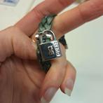 Guess armband (2x, prijs p.st) groen gevlochten+zilver 44664, Sieraden, Tassen en Uiterlijk, Armbanden, Guess, Leer, Ophalen of Verzenden