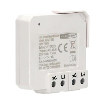 KLIKAANKLIKUIT mini-inbouwzender - AWMT-230 (3x nieuw) beschikbaar voor biedingen
