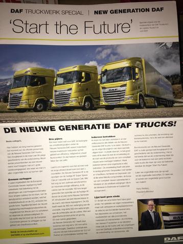 3x DAF XF XG introductie brochures/folders 2021 / 2022 beschikbaar voor biedingen