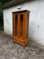 Vitrinekast | blank eiken | glazen schappen, Huis en Inrichting, Kasten | Vitrinekasten, Ophalen, ;, 100 tot 150 cm, ;