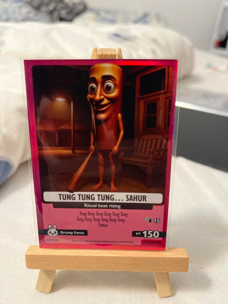 Zeldzame Tung Tung Ting Sahur Kaart, Ophalen of Verzenden, Gebruikt