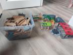 Grote set houten  treinbaan + veel extra's, Ophalen, Gebruikt, Overige typen