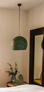 Turquoise Marokkaanse Lamp - Metaal- 55 cm., Huis en Inrichting, Lampen | Hanglampen, Ophalen, Zo goed als nieuw, Metaal, 50 tot 75 cm