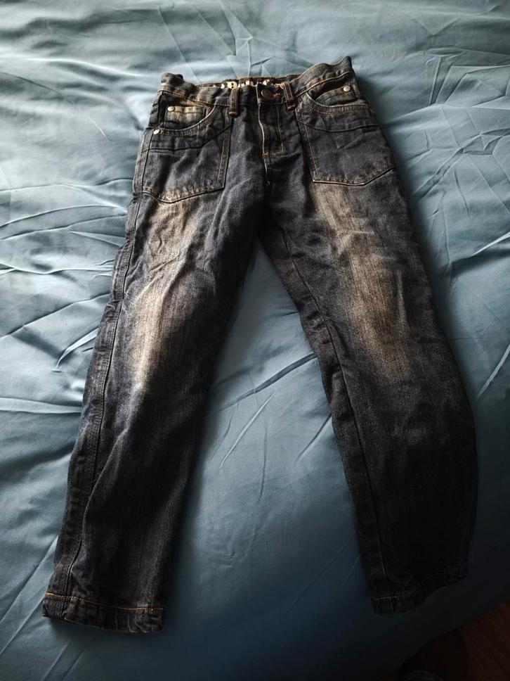 Stoere Bullit Jeans Motorbroek 7-8 jaar, Motoren, Kleding | Motorkleding, Ophalen of Verzenden