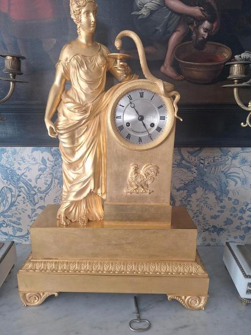 Antieke Franse Pendule, Antiek en Kunst, Antiek | Klokken, Ophalen of Verzenden