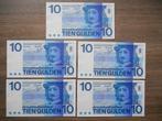 10 gulden biljetten Nederland Frans Hals UNC (opeenvolgend), Postzegels en Munten, Setje, Ophalen of Verzenden, 10 gulden