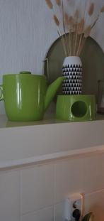 Theepot plus lichtje, Ophalen of Verzenden, Witgoed