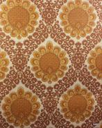 9490 Barok behang in terra tinten uit de jaren 70 swiet, Verzenden, Minder dan 10 m², Bruin