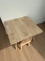 Zara home houten tafel en stoel met beer, Huis en Inrichting, Ophalen of Verzenden, Zo goed als nieuw, 75 cm of meer, 60 cm of meer