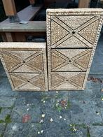 Bohemian schoenenkasten, voor minimaal 10 paar schoenen, Ophalen, Overige materialen, Gebruikt, Met klep(pen)