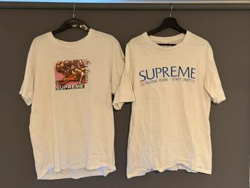 Gedragen Supreme t-shirts maat L beschikbaar voor biedingen