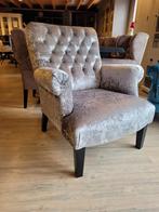 *OPRUIMING* Fauteuil Arthur Stof Croco Zilver €554 NU €459 2, Ophalen of Verzenden, Nieuw, Stof, Landelijke fauteuil Arthur stof diva croco zilver gratis bezorgd