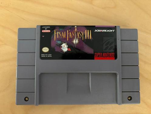 SNES Final Fantasy III (6) US-NTSC, Spelcomputers en Games, Games | Nintendo Super NES, Zo goed als nieuw, Role Playing Game (Rpg)