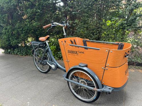 Babboe E-curve, Fietsen en Brommers, Fietsen | Bakfietsen, Gebruikt, 4 kinderen of meer, Ophalen