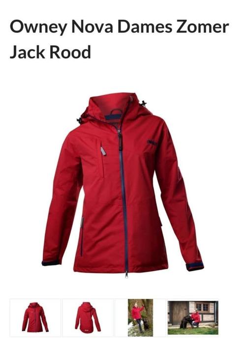 Damesjas van Owney, Kleding | Dames, Jassen | Zomer, Zo goed als nieuw, Maat 42/44 (L), Rood, Ophalen of Verzenden