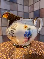Vintage antieke melkkan,mooie bloem en goud decoratie, Antiek en Kunst, Antiek | Servies los, Ophalen of Verzenden