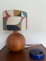 Prachtige Zweedse vintage grenen XL tafellamp, Markslöjd, Ophalen of Verzenden, Minder dan 50 cm